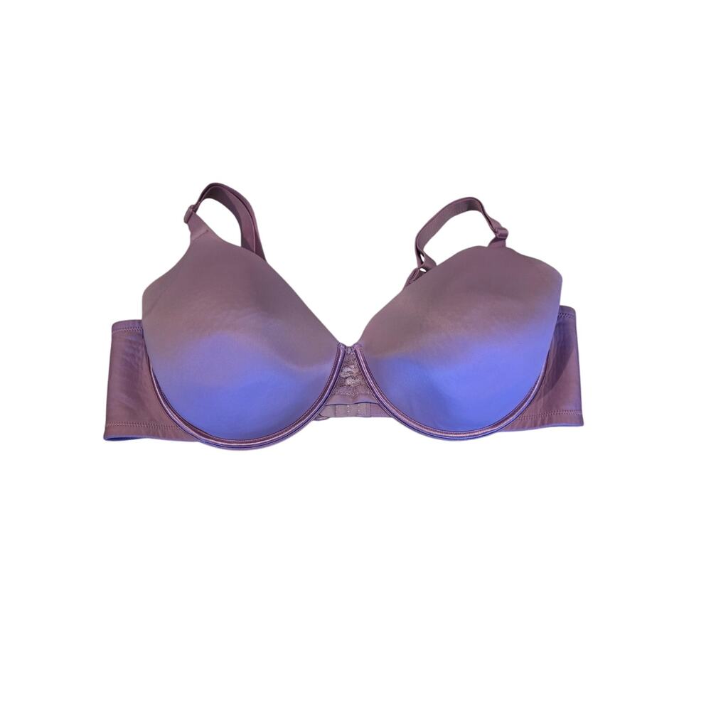 Vanity Fair Bra 44D Womens Plus Size Purple Underwired Full Coverage Adjustable
